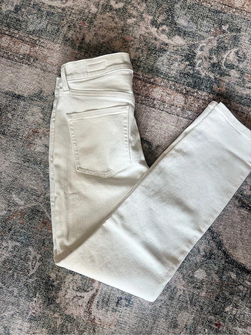 AYR The Stir Straight Leg Jeans White Waist 27